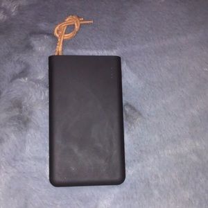 portable charger,good battery life,usually charges phone 3+ times before it dies